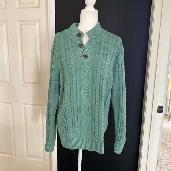L.L. Bean Men's Bean's Heritage Soft Cotton Fisherman Sweater
Size Large Tall - Picture 6 of 12